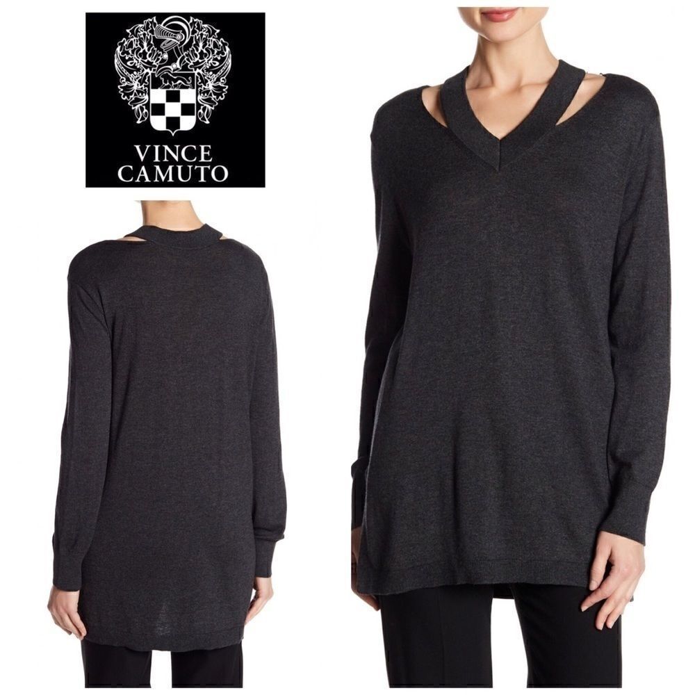 Heather gray oversized sweater. NWOT